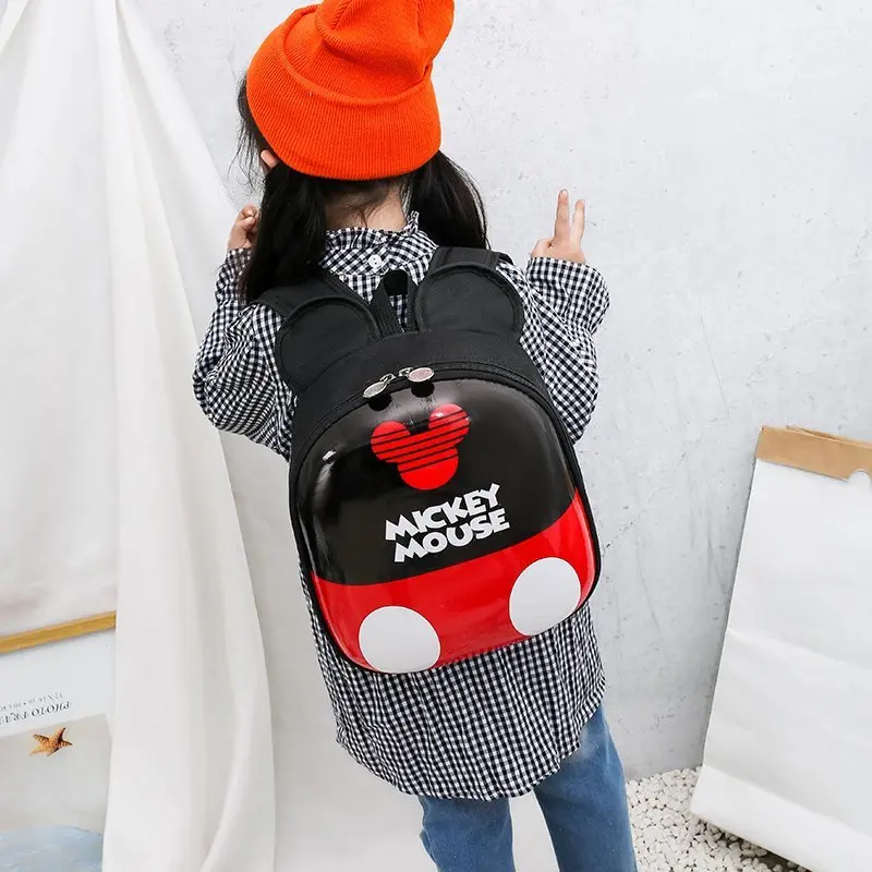 Disney Mickey Mouse Backpack Children\'s Bag Minnie Mouse Hard Shell Package Backpack Fashion School Bags Kids Travel Bag Gifts