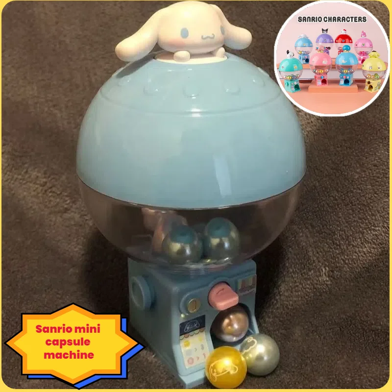 

Mini Cartoon Sanrio Building Block Egg Toy Kitty Cat My Melody Kuroko Big Ear Dog Plushie Blind Box Collectible Figure