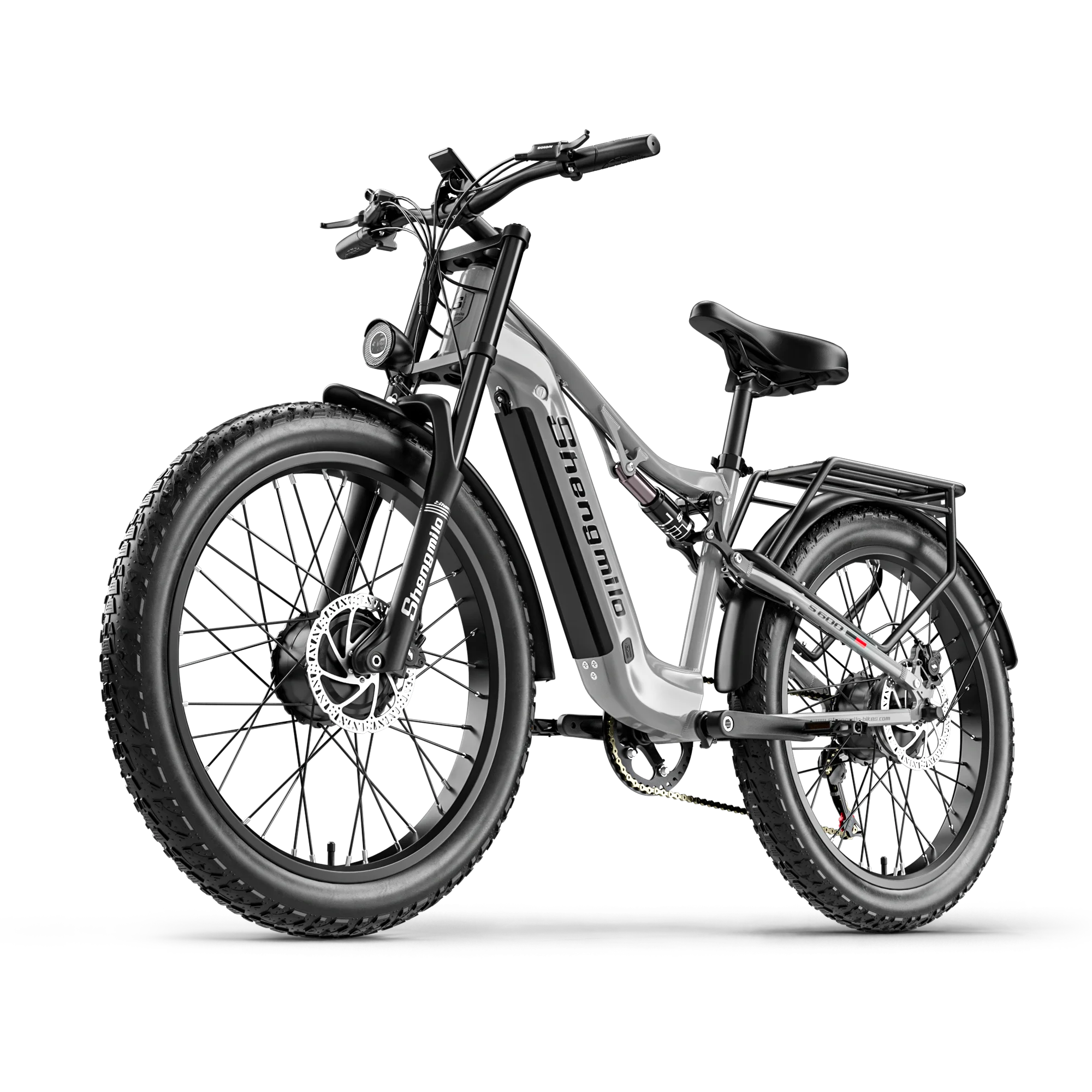 AliExpress NONE Shengmilo S600 Adult Men's Electric Bike 2000W Dual Motor Mountain E Bike 48V 17.5AH 26 Inch Fat Tires All-Terrain E Bicycle
