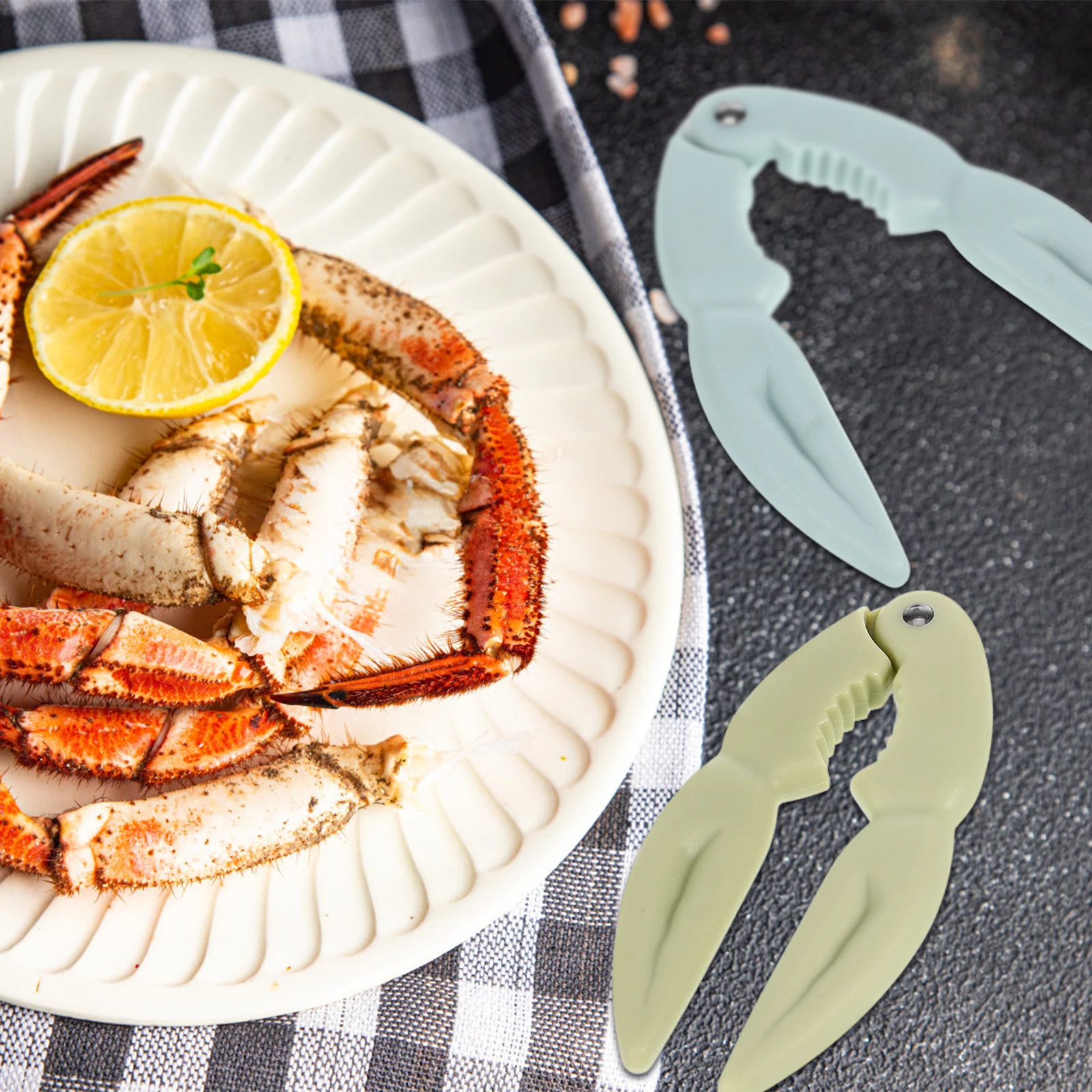 

8Pcs Crab Crackers and Tools Versatile Use for Lobsters Crayfish Shellfish Crackers Kitchen Supplies Crab Claws