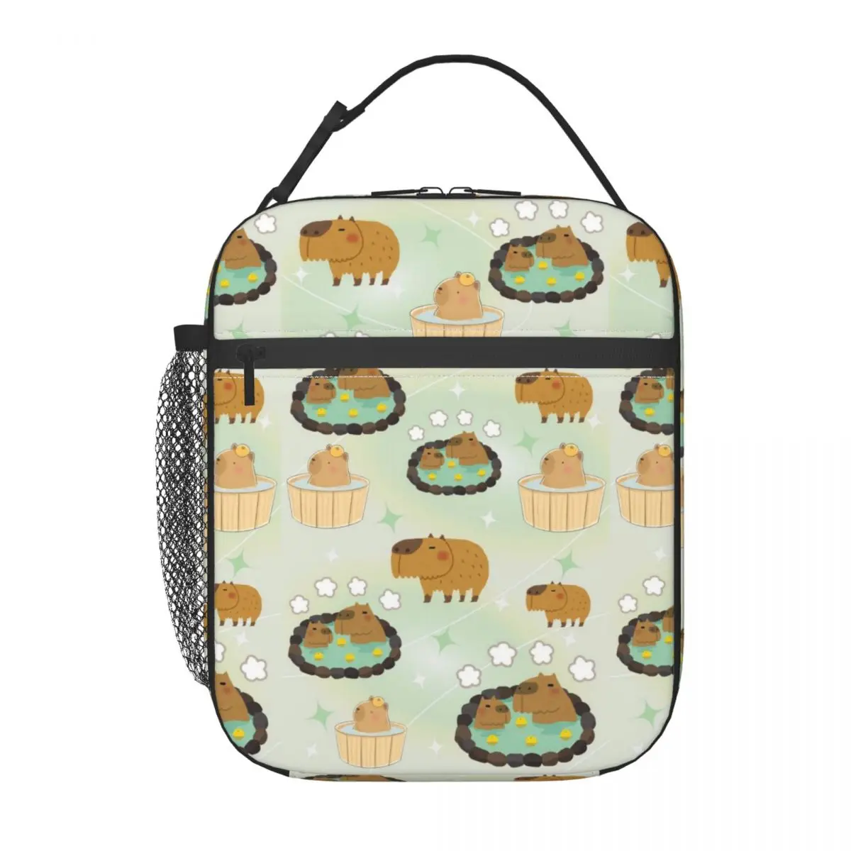 

Симпатичная капибара на заказ, сумка-холодильник, теплый изолированный ланч-бокс для женщин и детей, школьная еда, портативные сумки-тоут