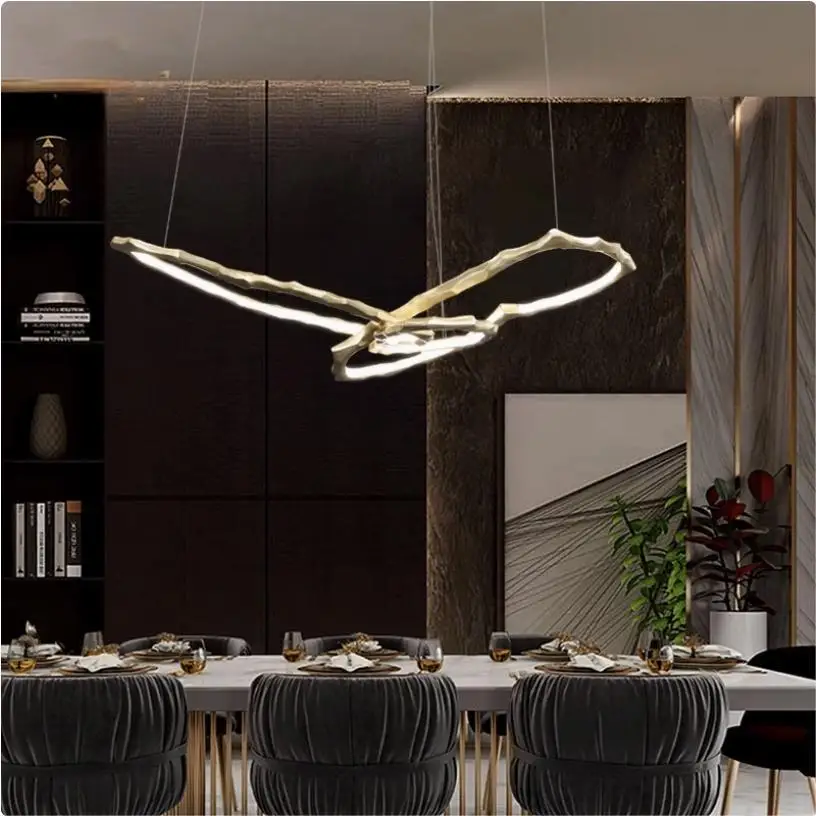 Lampadario da bar ristorante di lusso leggero, personalità creativa, negozio di lampade da soggiorno