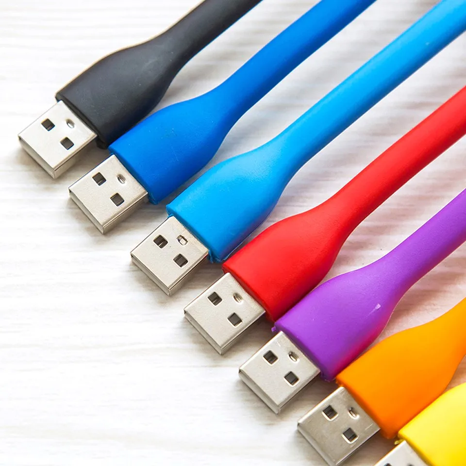 رائجة البيع 9 ألوان مصباح محمول صغير مع USB لبنك الطاقة/الكمبيوتر Led مصباح حماية البصر USB LED كمبيوتر محمول