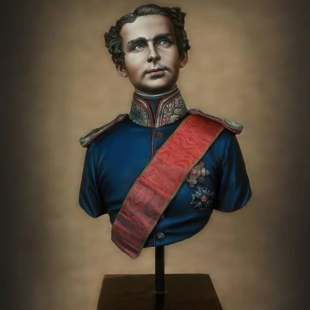 Фигурка модели из смолы Бюст, 1/9 Кинг Людвиг II., GK, историческая тема, комплект в разобранном и неокрашенном виде