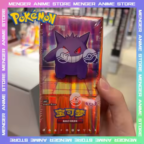 100% Original Pokemon PTCG Cards Gem Pack VoL.1 VOL.2 VOL.3 Chinese Scarlet and Violet Anime Eevee Gengar Box Card Birthday Gift