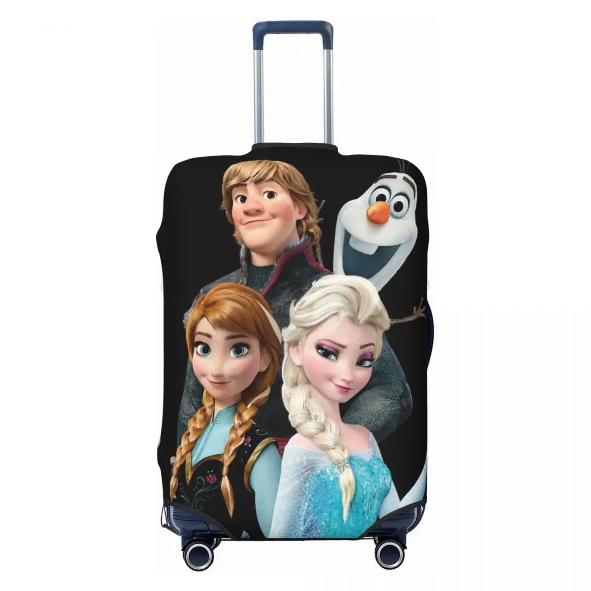 

Эластичный защитный чехол для чемодана с мультяшным рисунком F-Frozen, подходит для чемоданов 18-32 дюймов