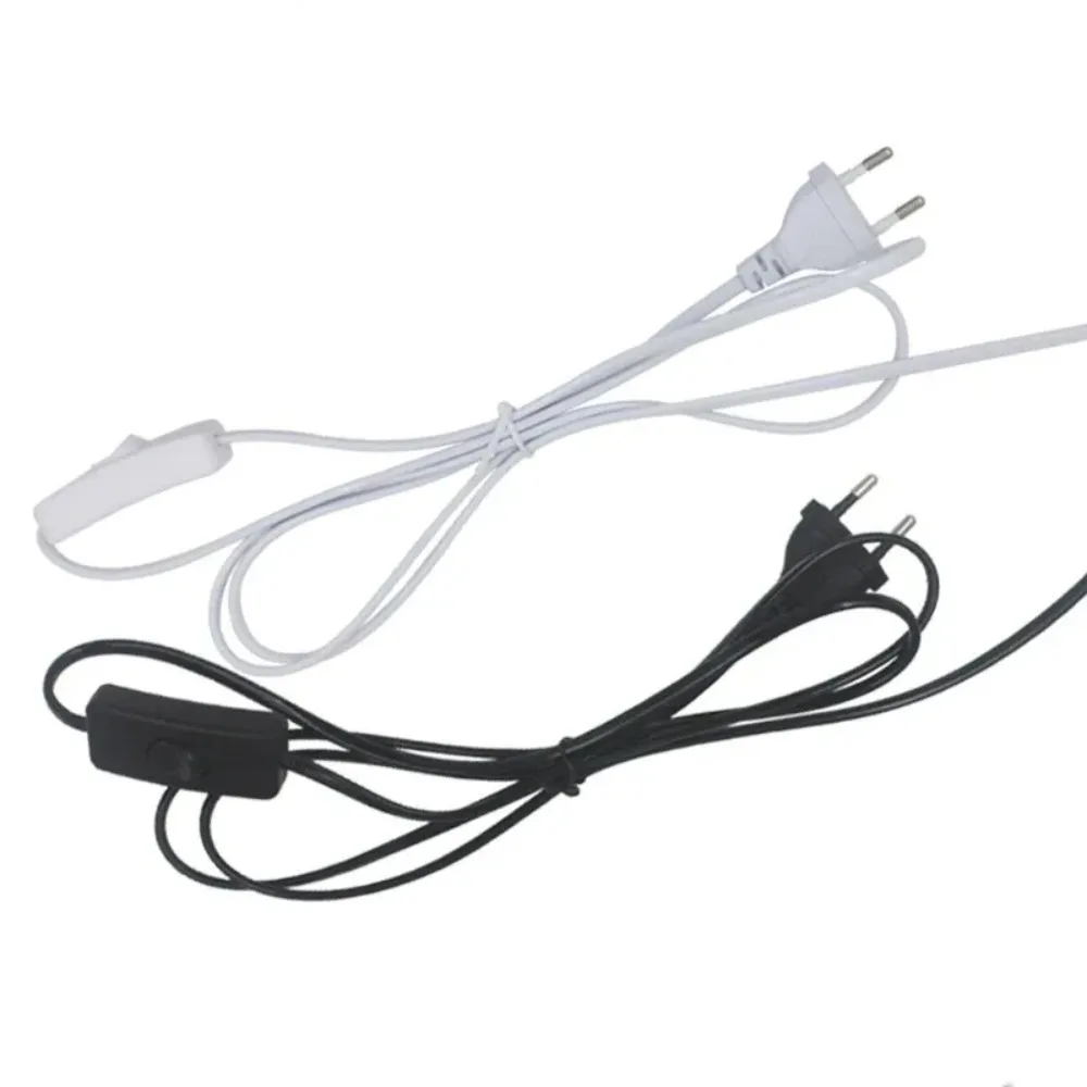 JOYINLED EU Plug Switching Power Cord Wire Extended Plug Line Cable with Switch for Table Light Lamp Floor Lamp Electricity Wire