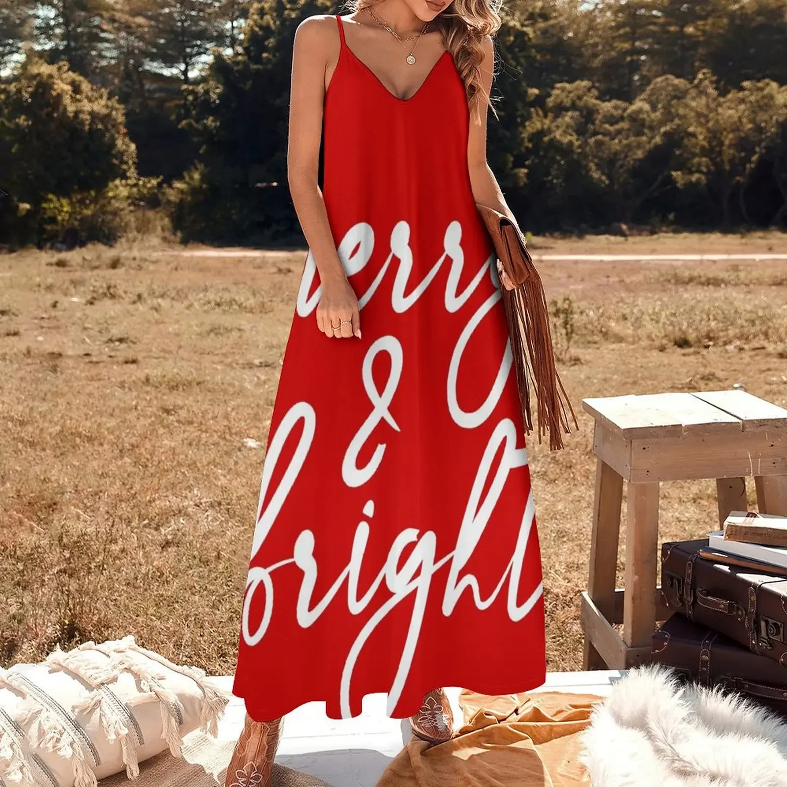 Merry & Bright Sleeveless Dress long dress women long sleeve dresses Dress