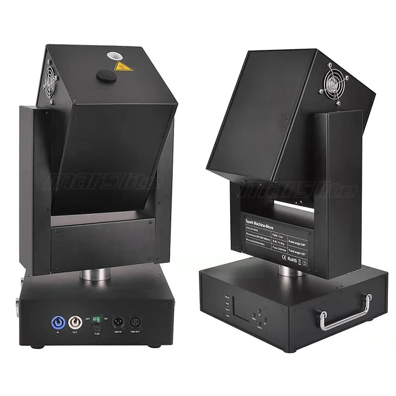 Marslite 750W Wedding Concert Stage Rotation Cold Fire Spark Machine Moving Head Spark Machine