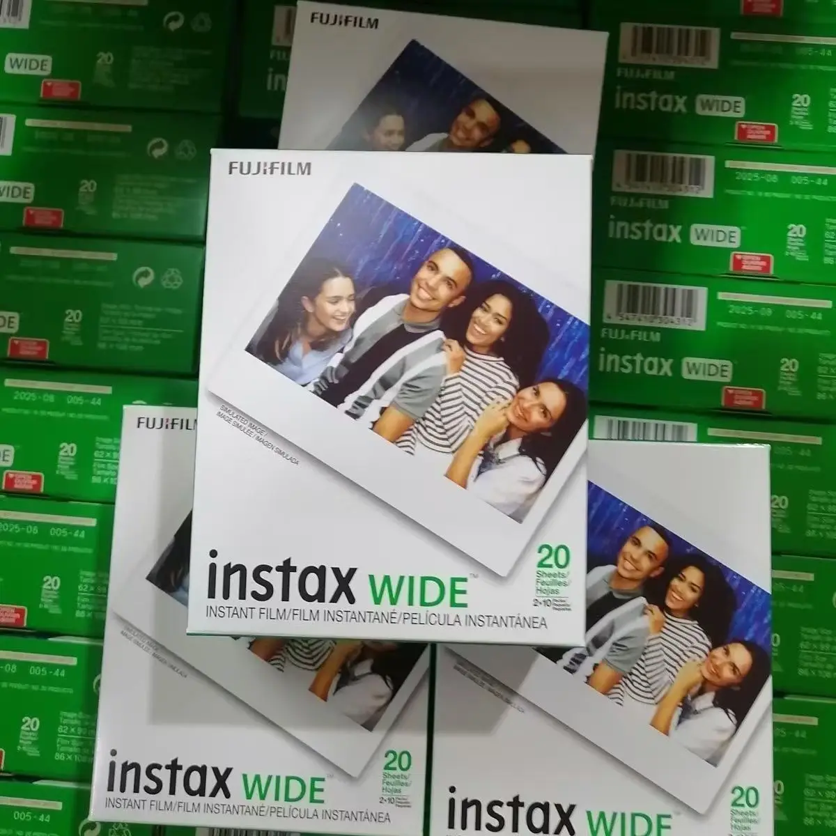 Для принтеров Fuji 400, 300, 210: 5-дюймовая пленка Fujifilm Instax Wide с белой рамкой/черно-белая фотобумага