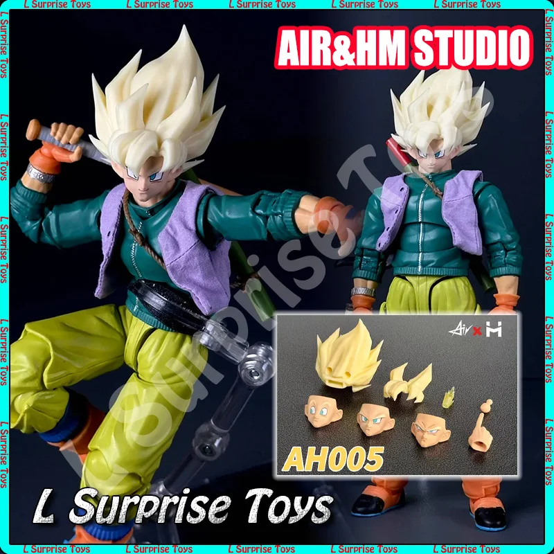 

In Stock Air Hm Studio Dragon Ball Z Super Saiyan Son Goku Full Power Head Accessories Anime Action Figure Toys Kids Gifts