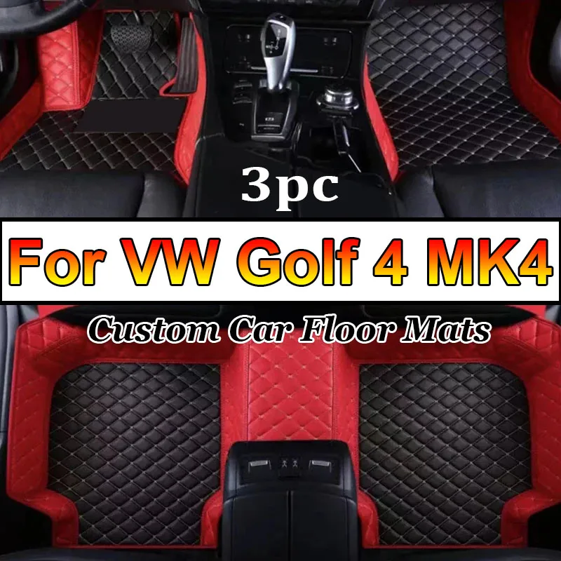 

Автомобильные коврики для VW Golf 4 MK4 1998 ~ 2003, Прямая поставка, центр, автомобильные аксессуары для интерьера, кожаные коврики, коврики, подставки для ног