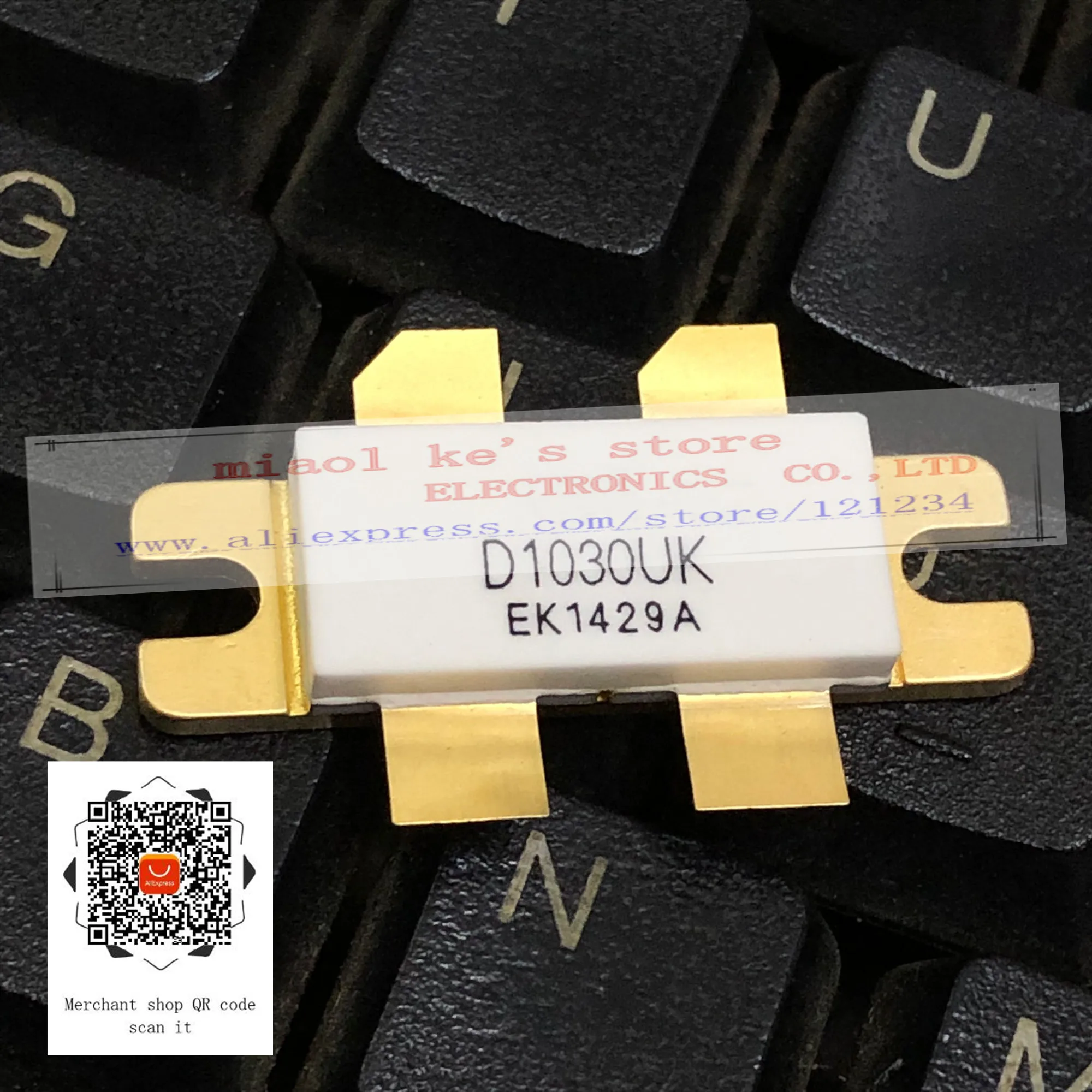 D1030UK Original DMOS Transistor, 28V 40A 400W 175MHz DR, Alta qualidade