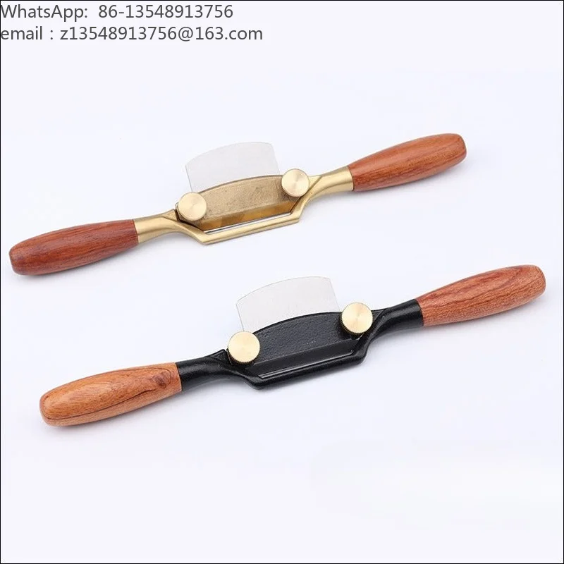 European Style Flat Bottom Copper Spokeshave Western Woodworking Metal Plane Curve Trimming Hand Plane