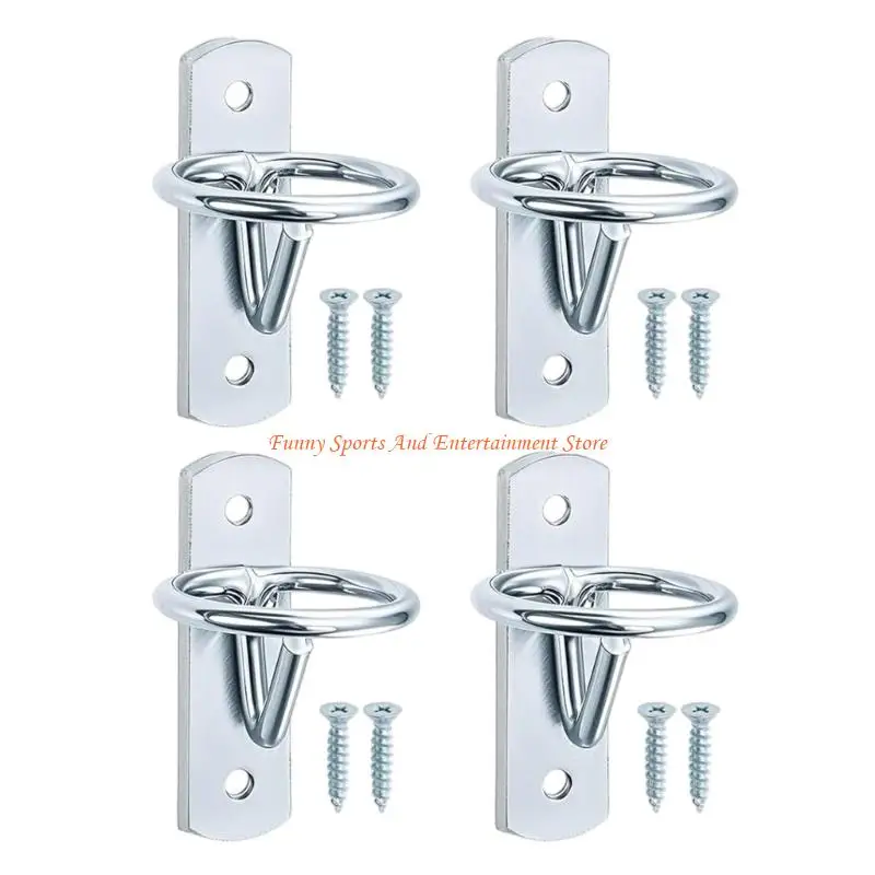 C4DE Heavy Duty Wall Mounted Feed Bucket Holder High Strength Water Pail Hanger Stable Bucket Hook with Screws For Horse Barn