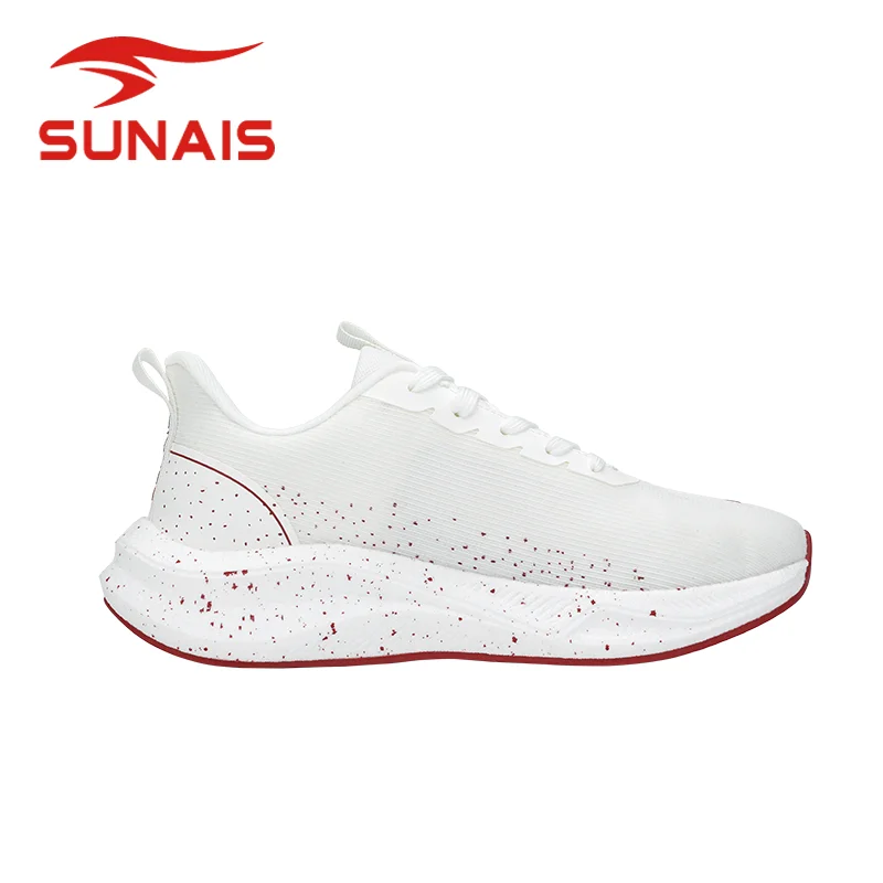 SUNAIS Unisex Casual Sneakers Breathable Mesh Anti-Torsion Bounce Cushion Running Shoes 836117