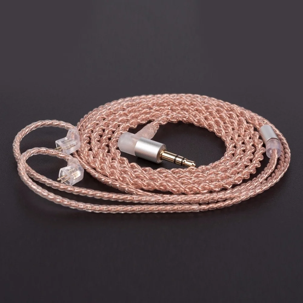 Kbear 4-adriges Kupfer-Upgrade-Kopfhörer kabel 2-poliger/qdc/mmcx/tfz-Ohrhörer anschluss für kbear kb06 kz zsn pro Kopfhörer-Hifi-Headset – Detail 18