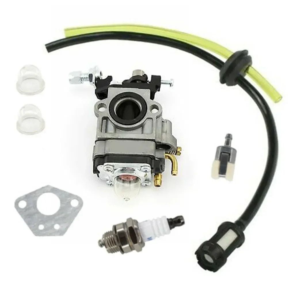 7 piezas nueva junta de carburador recortadora línea de combustible cortacésped Primer bulbo para 62cc 65cc MTM Baumr-AG Whipper Snipper Hedge motosierra
