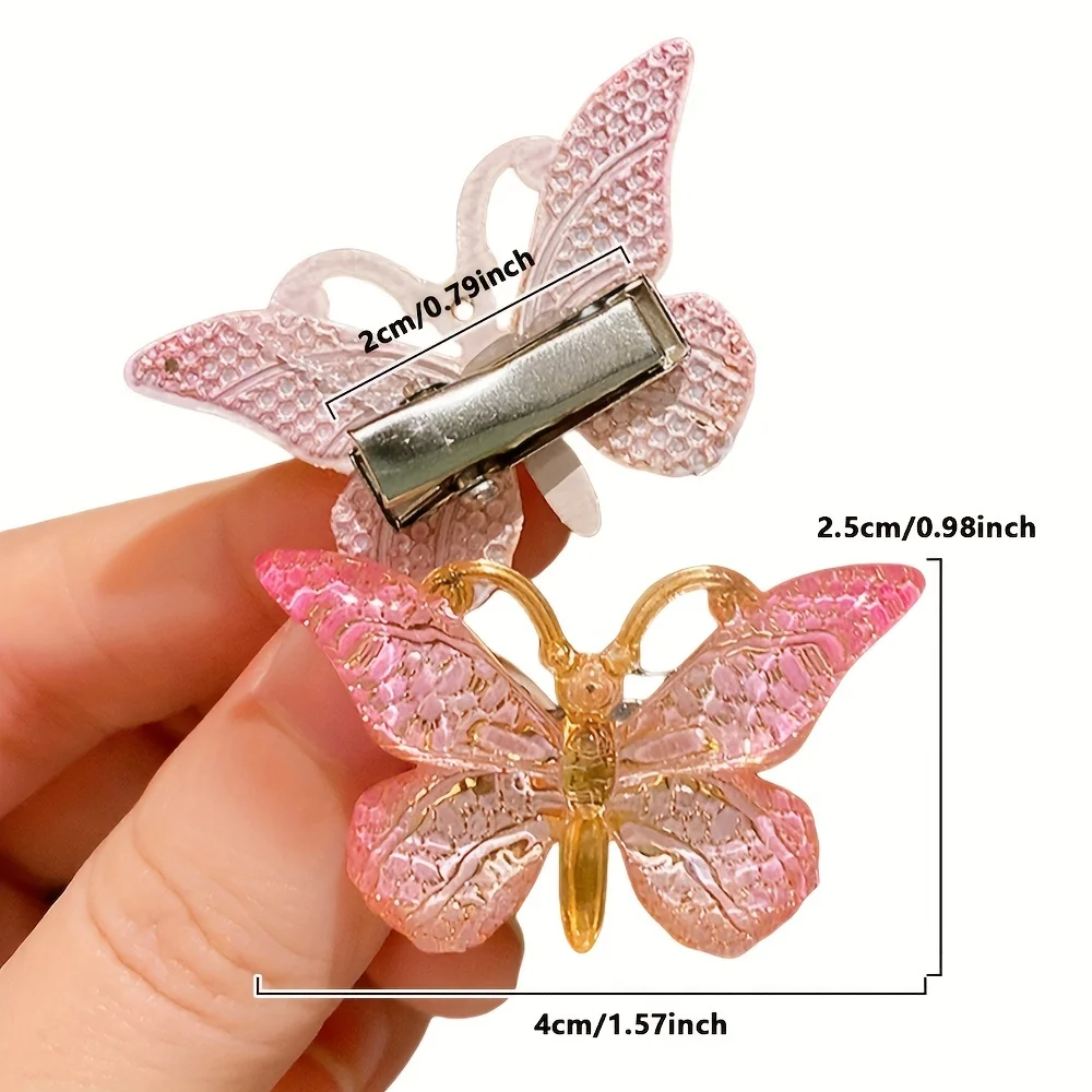 10 Sweet Butterfly Hair Clips