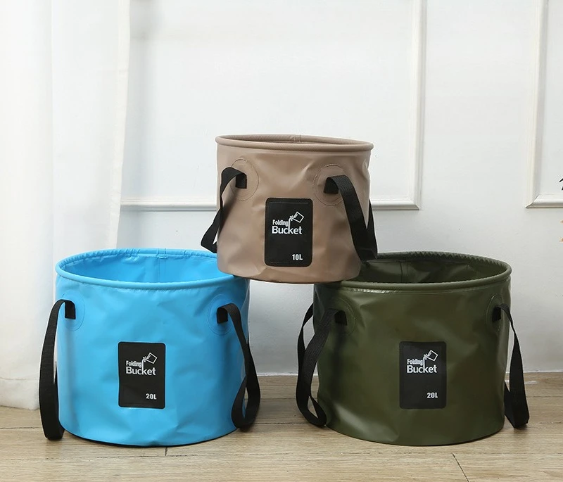 

Collapsible Water Bucket - Large Capacity Foldable Storage for Camping, Fishing & Foot Soaking, Portable Outdoor Gear