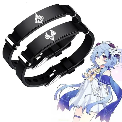 Genshin Impact Vision Stainless Steel Bracelet God Of Eye Pyro Cryo Electro Anemo Geo Hydro Dendro Bracelet Women Men Game Gift