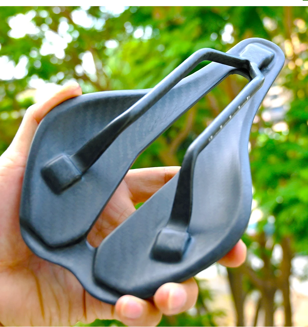 GOLDIX Rennradsattel 3D-Druck Ultraleichte Carbonfaser-Basisplatte und TPU-Druck Vorderseite / EVA-Leder-Optionen – Detail 11