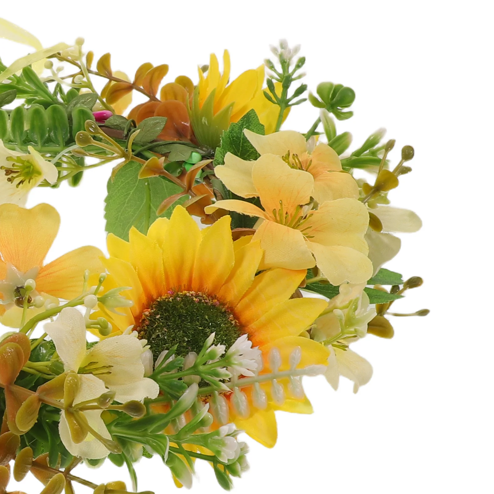 Vibrant Sunflower Crown Headpiece with Realistic Floral Design Lightweight Comfortable Wear for Festivals Weddings Parties Photo