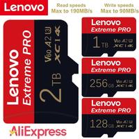 Original Lenovo 1TB Micro TF/SD Card 512GB A2 V30 U3 Class 10 SD Card 2TB Memory Card 128GB 256GB For Cameras Tablet Drone