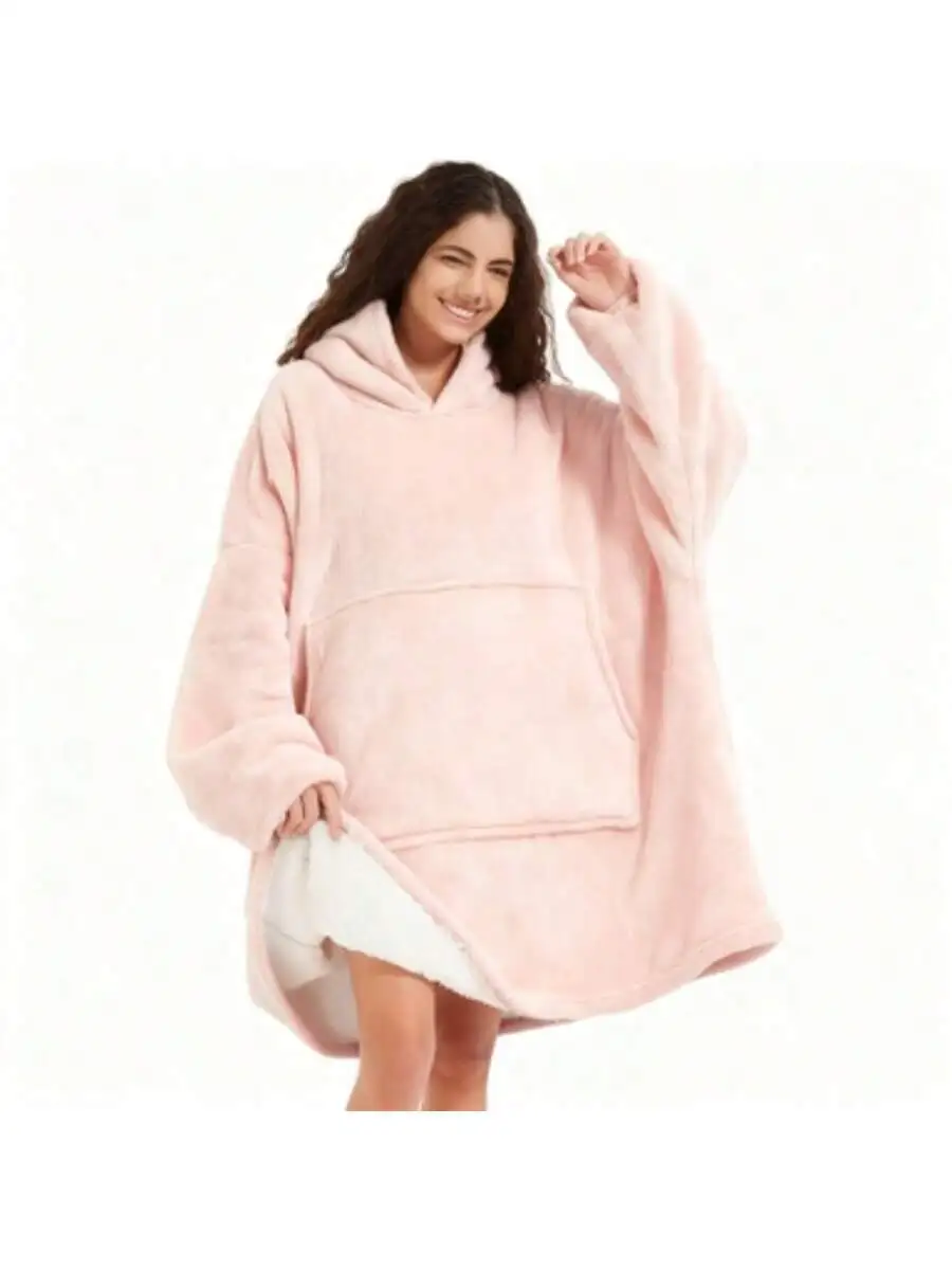 Wearable Blanket For Adults Woman Men,Cozy Warm,Soft Fluffy, Machine Washable,Suitable For Autumn And Winter, Gift, Couple view 3