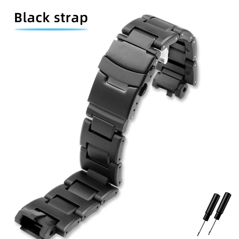 Lightweight Metal Strap Casio PROTREK PRW -3100 6000 6100 3000 Black Watch Band Light Plastic Steel Mountaineering Watch Chain