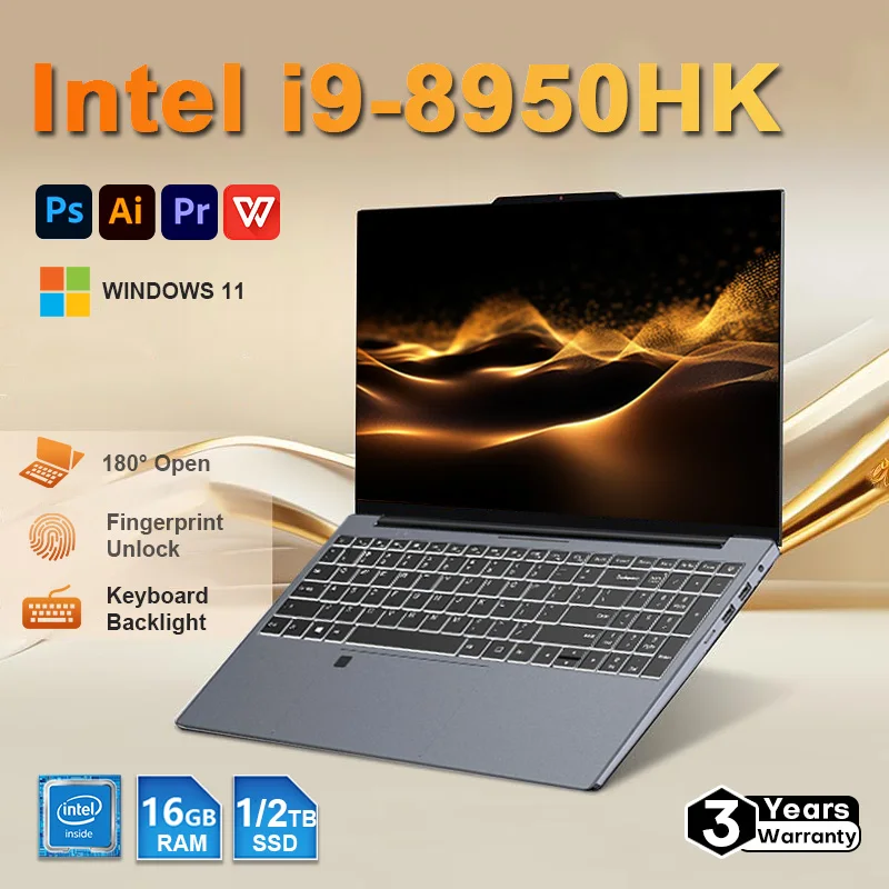 15.6-inch Portable Windows 11 Pro Gaming Laptop