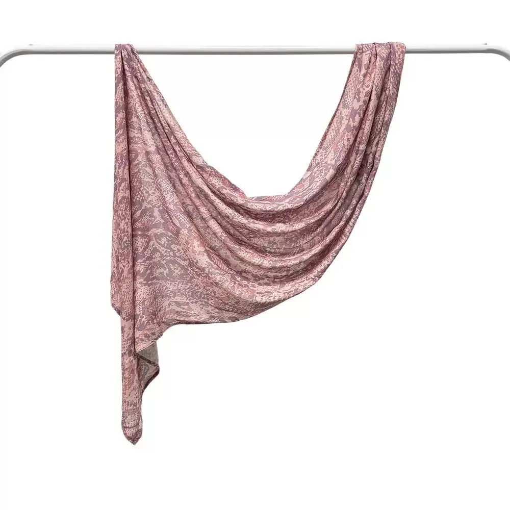 

Роскошный шарф-хиджаб с животным принтом, длинная бандана, платок, тонкий модальный платок, шаль, пляжная