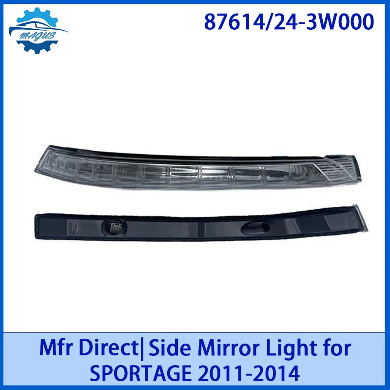 

【For 87613/23-3W000 KIA SPORTAGE 2011-2014 】Factory Direct LED Side Mirror Turn Signal | Plug & Play Waterproof Replacement