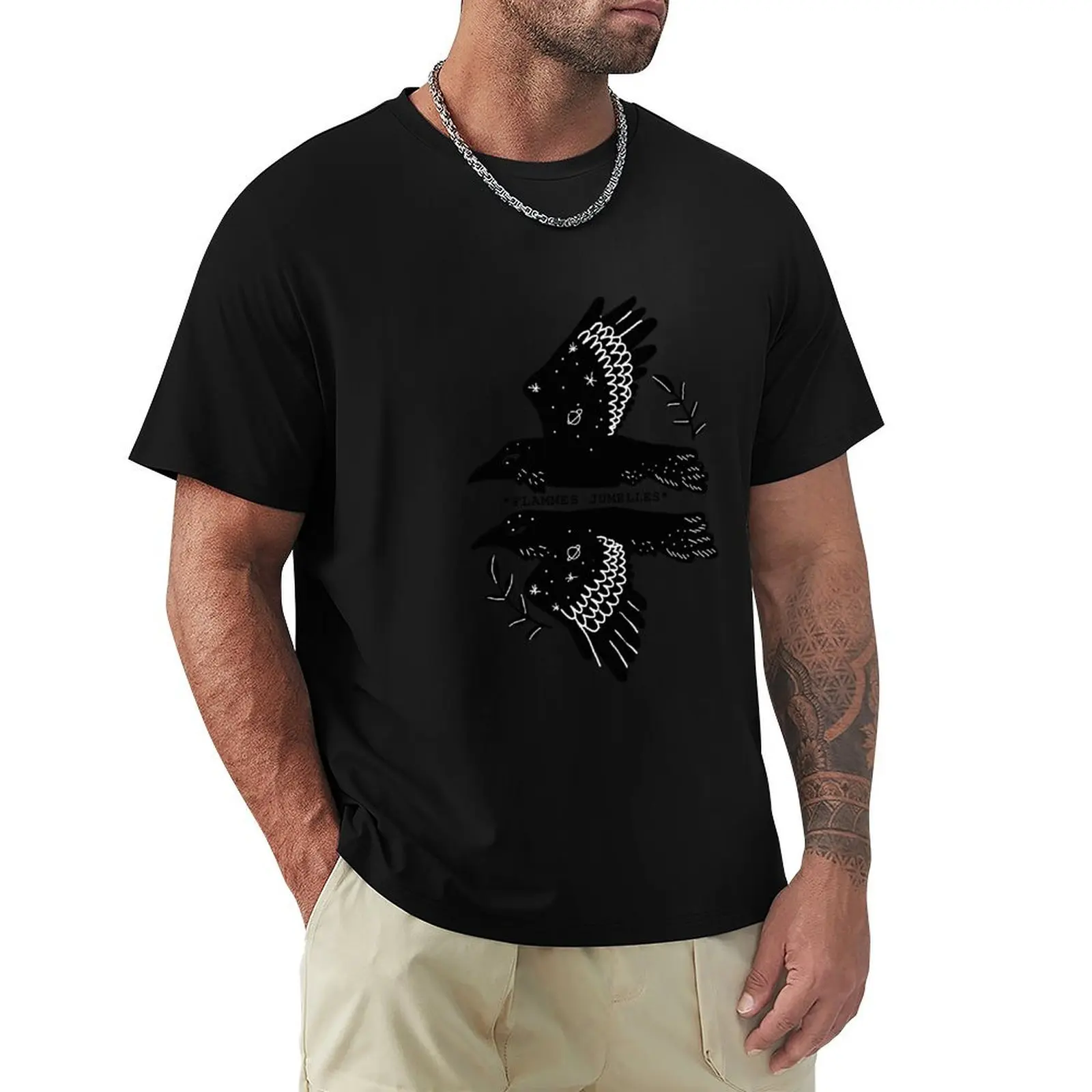 twin flames T-Shirt Durable Work Wear T-Shirt