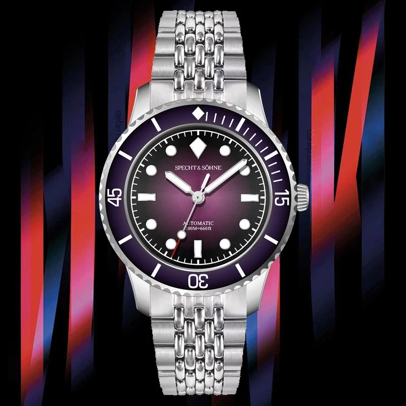 

Новые винтажные мужские часы для дайвинга Specht & Söhne, 39 мм, японский механизм Miyota 8215, автоматический, механический, сапфировое стекло, светящиеся стрелки BGW, водонепроницаемость 200 м.