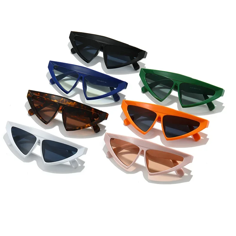 Europe and The United States Trend New Triangular Sunglasses Concave Personality Runway Sunglasses