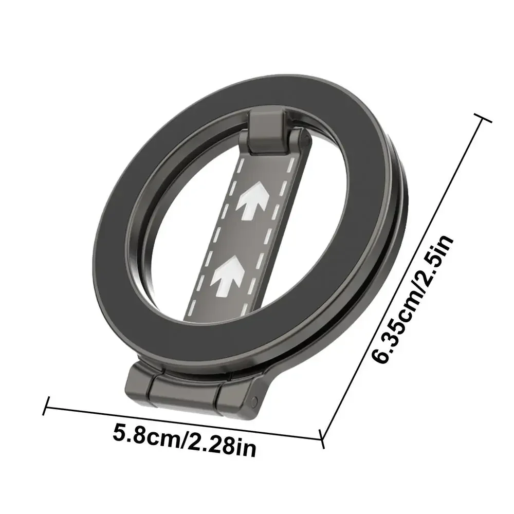 พับสองด้านแม่เหล็กผู้ถือแหวนโทรศัพท์สําหรับMagSafe Kickstandแม่เหล็กGripสําหรับiPhone 16 15 14 13 12 สําหรับSamsung