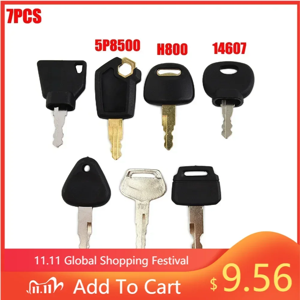 

1 комплект, набор главных ключей зажигания, экскаватор для JCB, трактор Volvo 14607 5P8500, комплект ключей для строительной техники