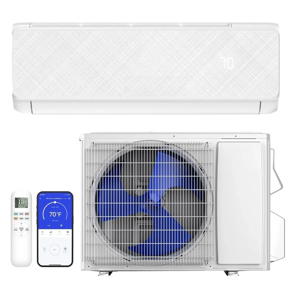 

24000 BTU Mini Split Air Conditioner & Heating System, 19 SEER2 Inverter Ductless Split System AC with WiFi &, Customized