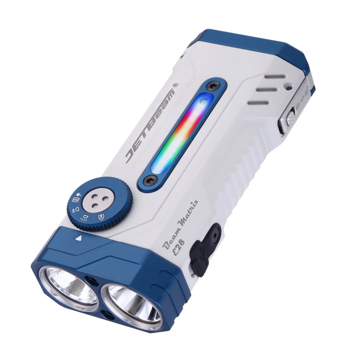 3300LMS Rechargeable Tactical EDC Flashlight All in 1 Bicycle Light with 2pcs 18650 Battery for Camping Self Defense Search