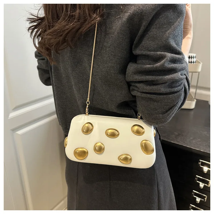 

houlder Crossbody Small Bag PU Leather Snake Chain Crossbody Female Handbag Purse Wedding Lady Bags Women's Evening Box Bag S