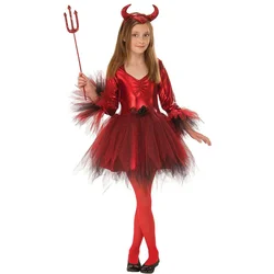 Masquerade Children's Stage Costume 2024 Halloween Costumes for Women Halloween Red Bull Demon Costume Cosplay Uniform Character