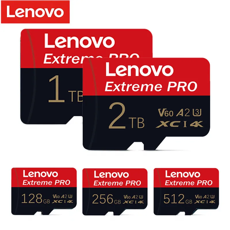 Lenovo-tarjeta de memoria de 2TB, 256GB, 512GB, Clase 10, V60, TF, 64GB, Mini SD, 128GB, tarjeta Micro TF SD de alta velocidad para Nintendo Switch