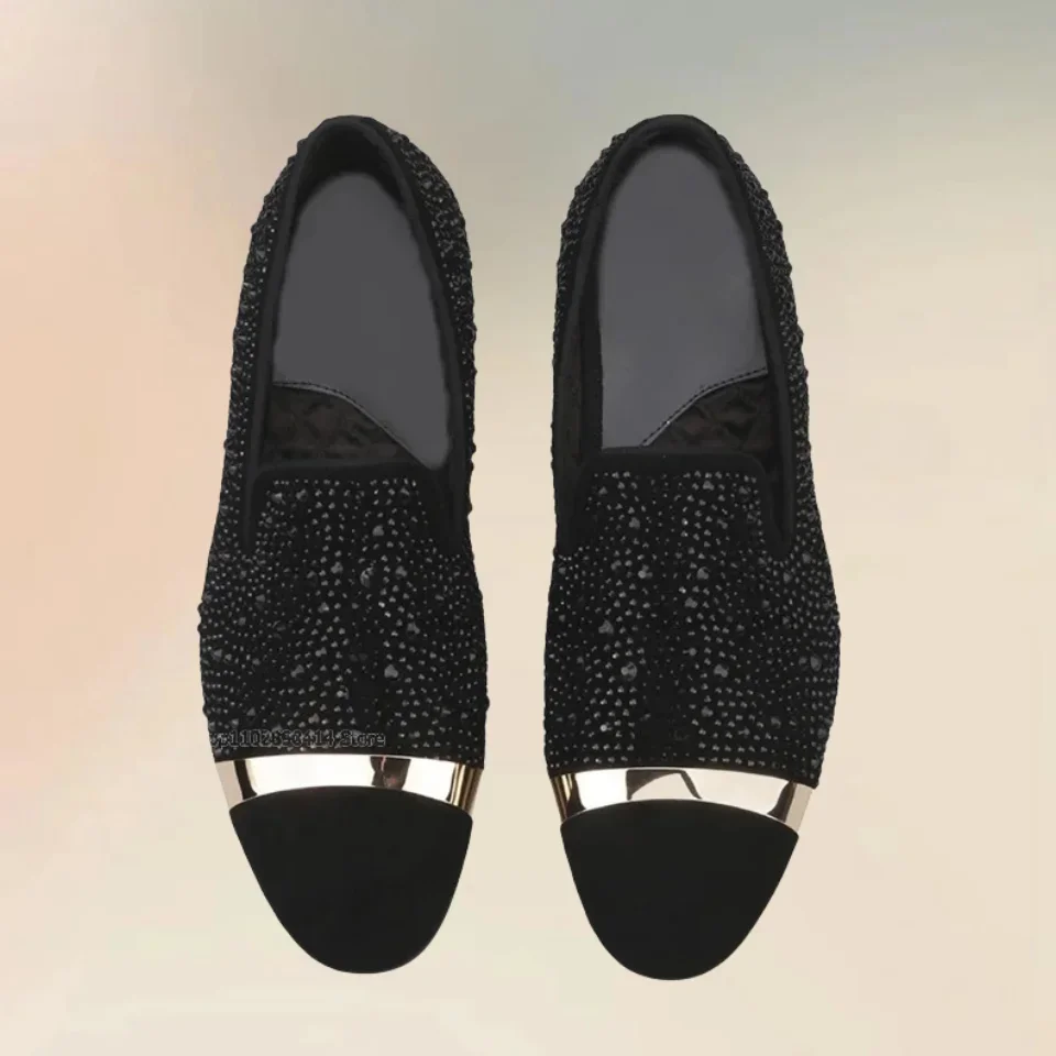 حار الحفر ديكور الذهب بار مشبك Nubuck المتسكعون المألوف عالية الجودة الانزلاق على حذاء رجالي رواية النمط الأوروبي أحذية منخفضة أعلى