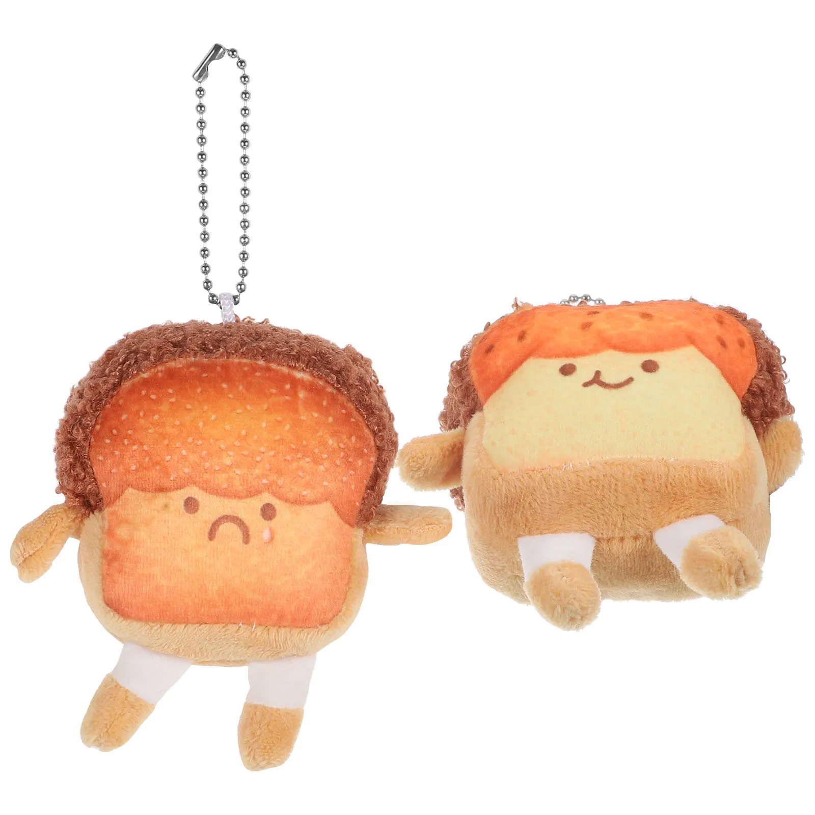 

2Pcs Unique Toast Hanging Ornament Exquisite Craftsmanship Bag Pendant for Women Men Holiday Party Decoration Toast Pendant