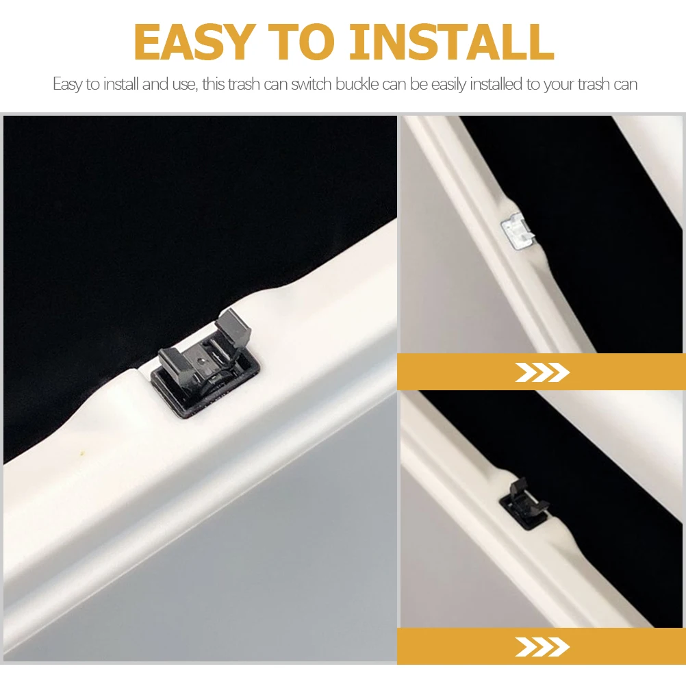 Garbage Can Locking Clips Pressure Trash Accessories Buttons Replacement Lid Latches Universal Plastic Hinge Hooks