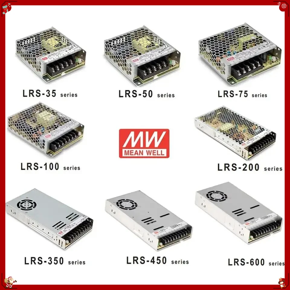 New Original  Brand RS-15/25 LRS-35/50/100/150/200/350/450/600 Series 5V 12V 15V 24V 36V 48V Switching Power Supply