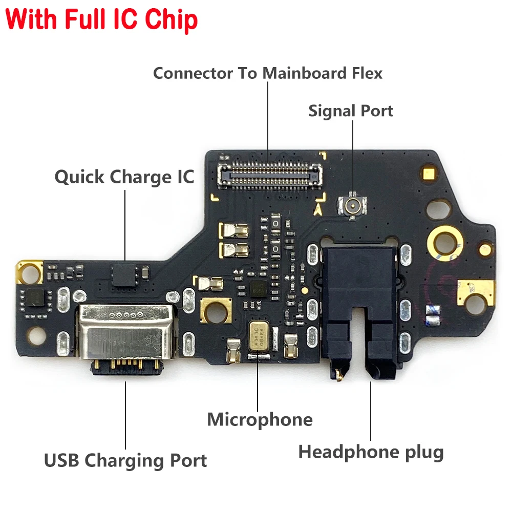 Fast Charge For Xiaomi Redmi Note 3 4 4X 5 6 7 8T 9 9S Pro USB Charging Dock Port Plug Socket Charge Connector Board Flex