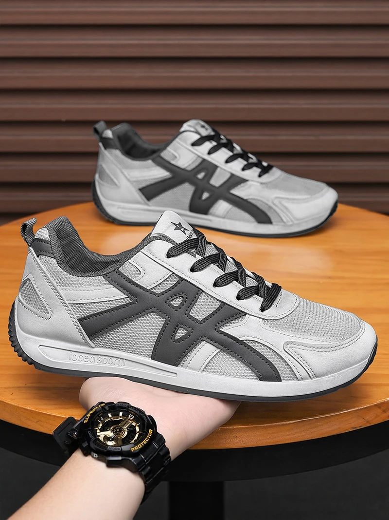 

Men's Breathable Running Shoes Summer Lightweight Mesh Upgraded Dad Trendy Sneakers Soft Bottom Anti-wear Casual Sports