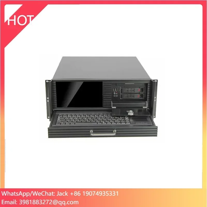 19 Inch Rack Mount 4U Height Chassis Industrial Workstation Computer Support 4 PCI Slots 6114P4 Backplane OEM / Pontron Stock